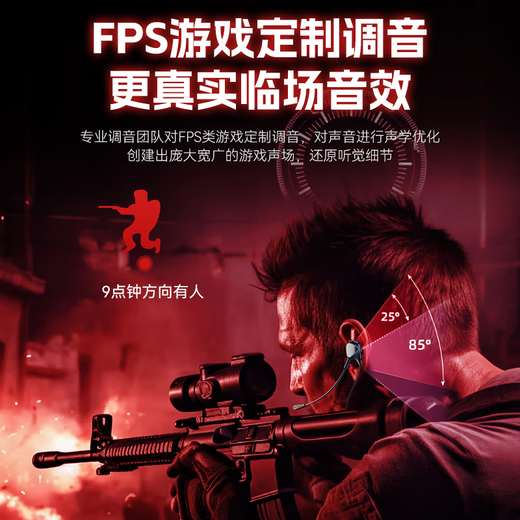 Wise Country Hunter Engine Game Headset Wired Computer E-Sports In-Ear Microphone Two-in-One Type-C Special HiFi Listening Position FPS Suitable for Delta Eating Chicken