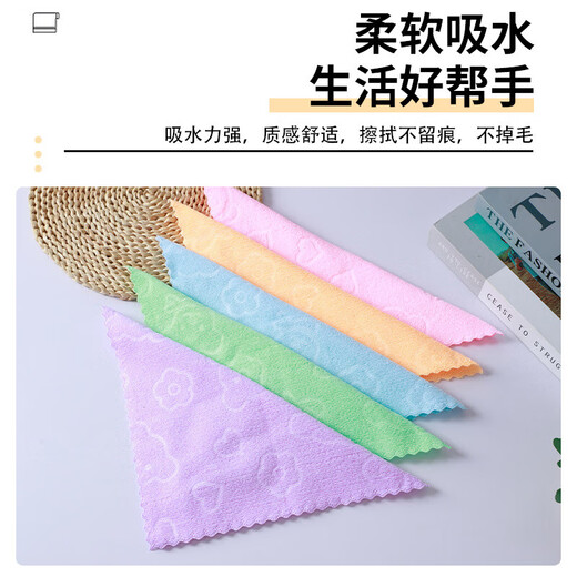 Jingxi self-operated - special brand pet towel, water-absorbent and quick-drying thickened bath towel, coral velvet easy to clean, door-to-door delivery, embossed bear square towel 30*30cm (3 pieces)