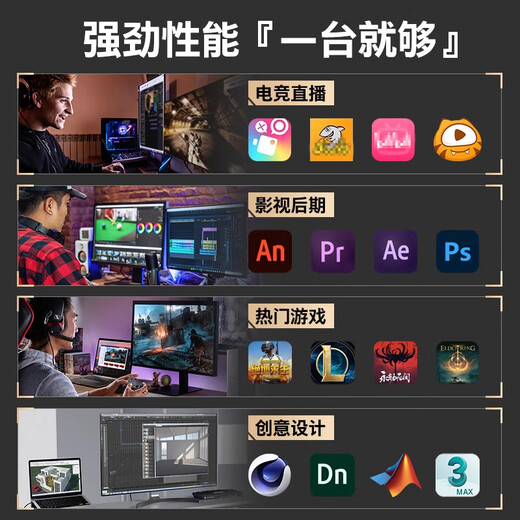 CZZi5/13400F/RTX4060TI/5050 independent display e-sports game live broadcast design rendering host computer desktop assembly computer host home office complete machine package 2 i7/16G/128G/efficient office host