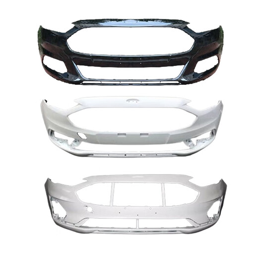 Litian is suitable for the new Ford front bumper 13/16/17/19/20 Ford front bumper, rear bumper and front surround with paint, elegant white, ordinary material, rear bumper No Ford/2019-2020 models