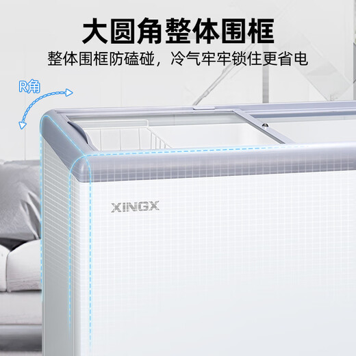 Star display cabinet refrigerated fresh-keeping cabinet frozen display cabinet ice cream cabinet horizontal freezer commercial small beverage refrigerator barbecue a la carte deep bottom island cabinet SD/SC-200BE