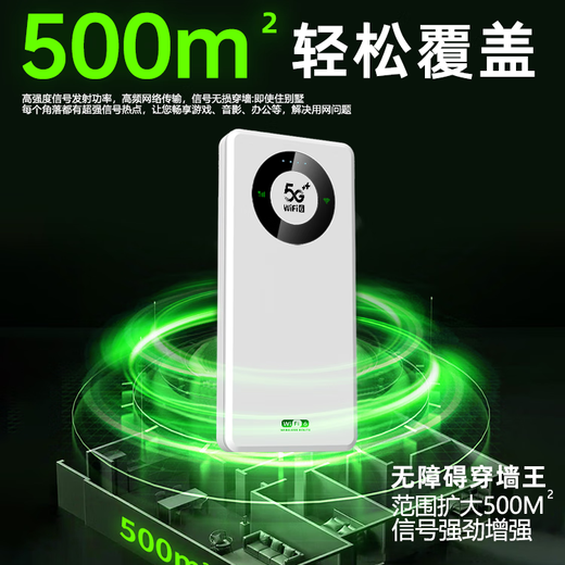 Qingxuanhuang 5.9/3000G wifi móvil portátil 2025 red inalámbrica con 5g de doble banda de alta velocidad wifl6 tráfico general nacional Internet enrutamiento de banda ancha punto de acceso para automóvil Versión Emperor 98 núcleos 98 canales - súper duración de la batería - tráfico libre