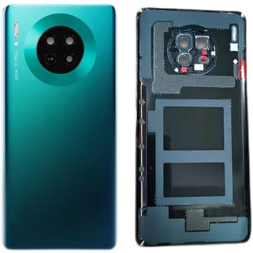 桐汝壁汽车原厂原厂适用原装华为mate30后盖pro手机后壳30rs玻 Mate30亮黑色带镜框镜片