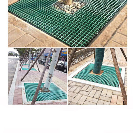 Tree grate, tree guard, tree pond grate, plastic grille, municipal construction, landscaping, tree pit, tree hole, tree enclosure, tree grate, 50*50*2.5cm