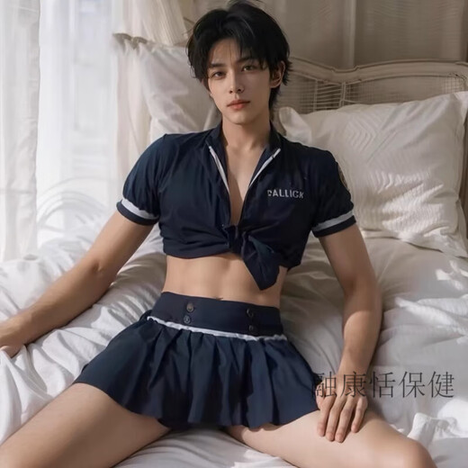 Universal men's thong can be worn when going out, men can wear it when going out, men's private sexy panties, men's and women's butt-covering skirts, men's and women's CO short top + pleated skirt + T pants. Recommended weight: 110-160 Jin Jin equals 0.5 kg