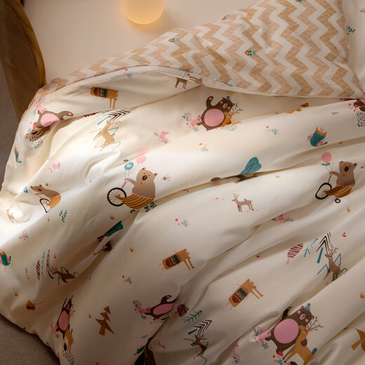 SILKUEEN baby summer cool quilt mulberry silk quilt 100% mulberry silk kindergarten baby handmade mother-in-law quilt core air-conditioning quilt 120*150cm Nordic style 1Jin Jin is equal to 0.5kg high-quality mulberry silk net weight