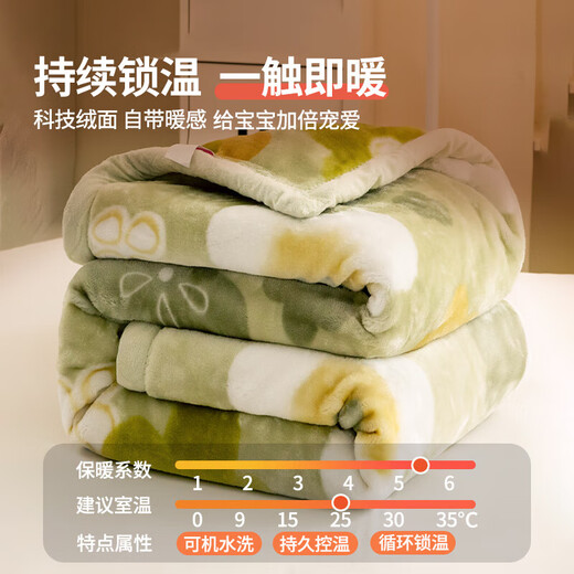 Children's Raschel Blanket Winter Thickened Baby Nap Cover Blanket Coral Velvet Small Blanket Kindergarten Student Quilt Fresh and Blossoming Baby Pregnancy Texture Fine Velvet Children's Blanket-100x120cm Delicate and Skin-Friendly 3 Seconds