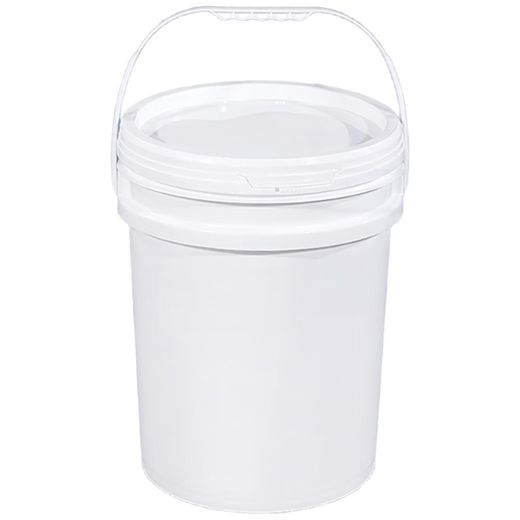 Metasequoia (single pack) 25L white thickened plastic barrel, oil barrel, paint ink barrel, disinfectant liquid barrel with lid, round packaging barrel, portable water barrel