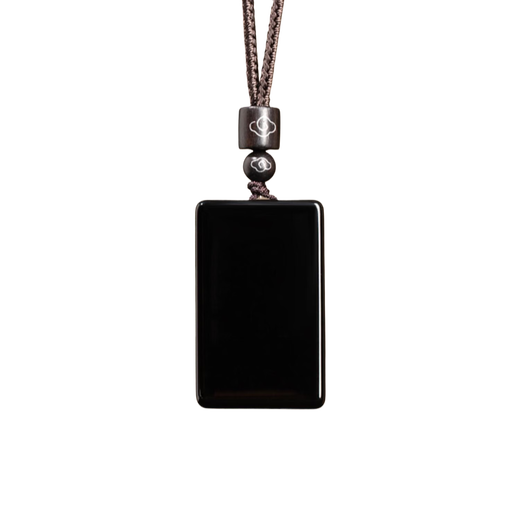 Longhushan obsidian pendant, innocent brand necklace, birth year amulet, safety buckle, transfer pendant, birthday gift for boys