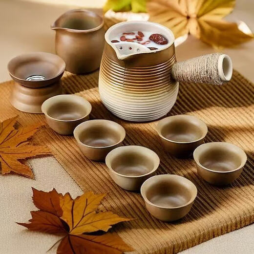 Practical Goods: Roasted milk tea cans, pots, stoves, tea pots, roasting stove sets, full set of accessories, large capacity, thickened and enlarged, roasted milk tea cans 500ml, none