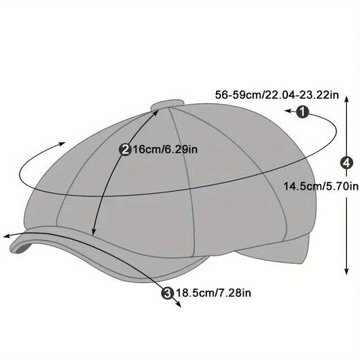 贝雷帽男女英伦时尚百搭复古报童八角帽春秋潮鸭舌帽画家 浅灰色（男女同款） M