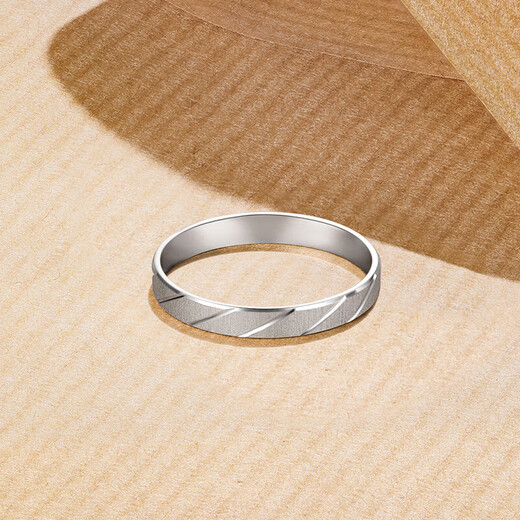 Saturday Fu PT950 platinum ring simple ring ring birthday gift PT017304 No. 11 about 1.66g