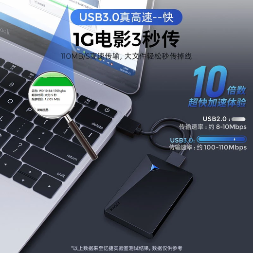 EAGET G20 mobile Festplatte, große Kapazität, Hochgeschwindigkeitsübertragung, USB3.0, universelles Mobiltelefon, mobiler Bürocomputer, tragbare Festplatte, externe mechanische Speicherfestplatte, schwarz 250 GB, Originalkabel + Festplattenpaket