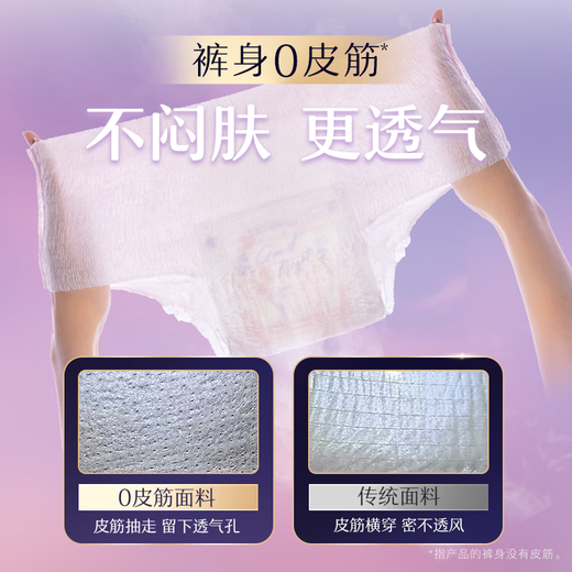 Sophie ultra-thin 0 rubber band ultra-sleep safety pants L size 5 pairs of sleep pants night use sanitary napkins self-operated night safety pants