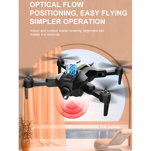 Children's brushless remote control water bomb aircraft drone toy HD pixel quadcopter optical flow aerial photography obstacle avoidance can launch water bomb single camera + brushless motor