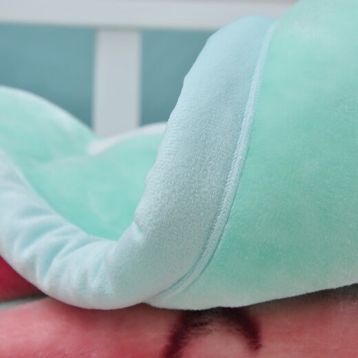 Other baby blankets, newborn blankets, children's double-layer thickened quilts, autumn and winter baby cloud blankets, kindergarten nap quilts, big-eared rabbits 1526 blue 1.2 kg 110*140