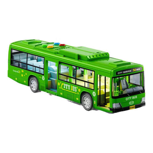 Soumade bus bus toy car simulation alloy car model super bus bus children new year gift green