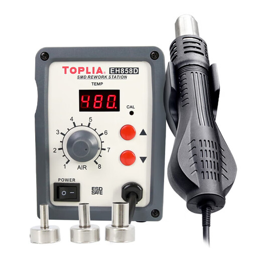 TOPLIA Unilid digital display hot air gun desoldering station 700W soft air SMD desoldering station EH858D