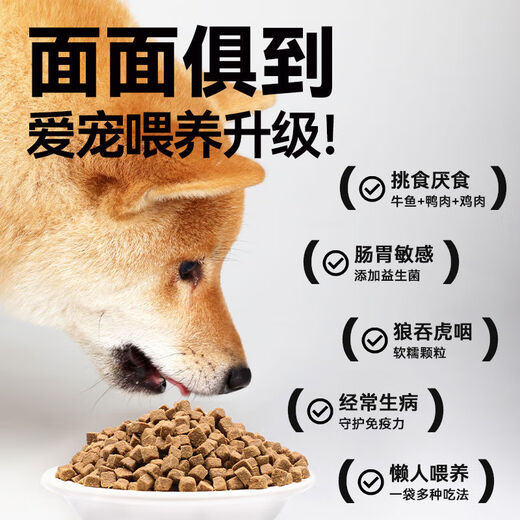 Erqu Senior Dog Soft Food Senior Dog Senior Dog Fresh Meat Dog Food Golden Retriever Small Dog Old Dog Special Teddy Nutrition 70 Fresh Meat Content Fresh Meat Soft Food 1 Point 5kg