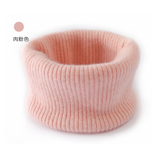 Hengyuanxiang pure cashmere neck wrap for men and women to keep warm in winter cervical spine fake collar wool neck scarf thickened pullover dark camel