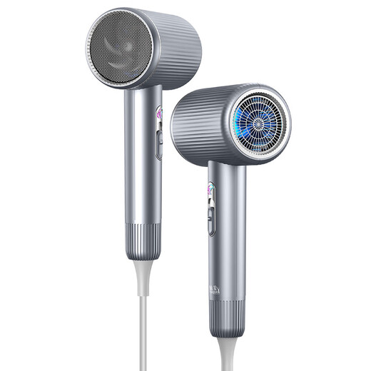 Youyue German Seiko 2400W high-power hair dryer, high wind power, 3 minutes quick drying, blue light negative ion hair care hair dryer, ultra-quiet hot and cold air three-block hair dryer, Violet 2400W high power, 3 minutes quick drying, free air nozzle + large wind hood