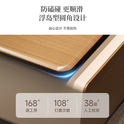 E0 level desk light luxury boss desk modern president desk chairman office executive desk manager desk and chair combination 2.4m president desk-long side cabinet