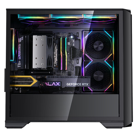 AMD/Lang Ruilong R5 9600X/9500F/RTX5060Ti graphics card game e-sports room assembly computer desktop computer host design rendering DIY assembly machine configuration three R5-9500F+RTX5060Ti 8G host kit