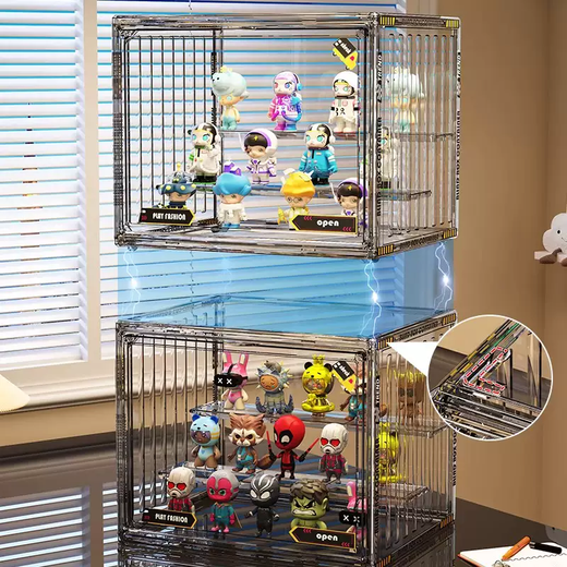 Yusenyi is suitable for cabinet display rack, transparent acrylic, special figure, dust-proof storage, popmart bubble box, and finishing. Extra large transparent color four-layer ladder. Extra large transparent color four-layer ladder.