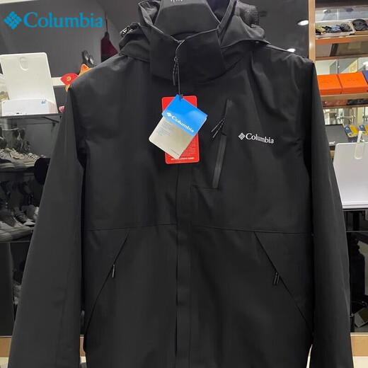 Columbia Men's 3-in-1 Jacket Outdoor Windproof and Waterproof Autumn and Winter Jacket Breathable Hiking, Wild Fishing and Mountaineering Jacket Navy-3-in-1 (Fleece Jacket Inside) 3XL 150-165Jin Jin equals 0.5 kg