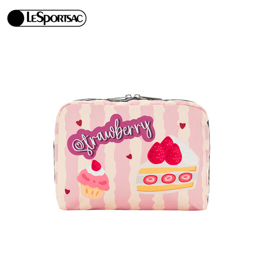 LeSportsac new TRENDY series trendy large-capacity cosmetic bag storage clutch bag for girls gifts sweetheart cake