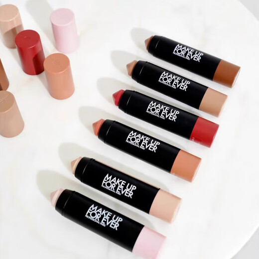 MAKE UP FOR EVER, bunter Buntstift, Mehrzweck-Öl, Pastell, Rouge, Lippen und Wangen, 126 Vitalitätsmilch, Aprikose (matt)