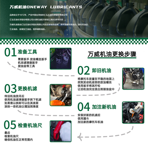 Wanwei engine oil motorcycle oil fully synthetic lubricant Tieke 5W-40 1L SN grade special for medium and large displacement motorcycles