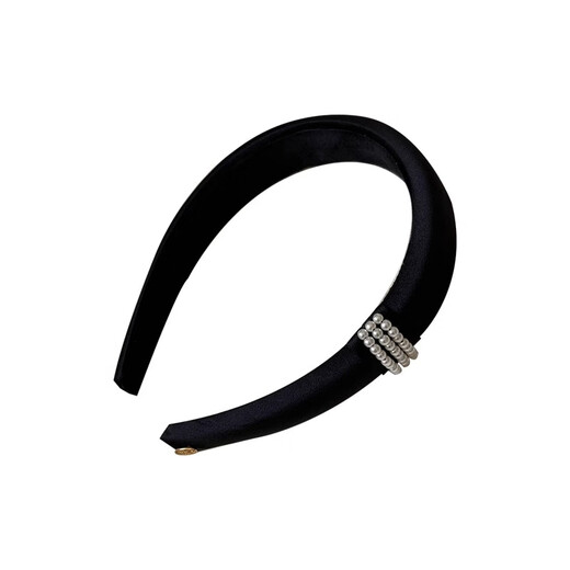 Lnieer allows me to dazzle Zhao Lusi's same style black pearl headband for women 2025 new hot style light luxury and high-end headband black pearl headband same as Ruth's