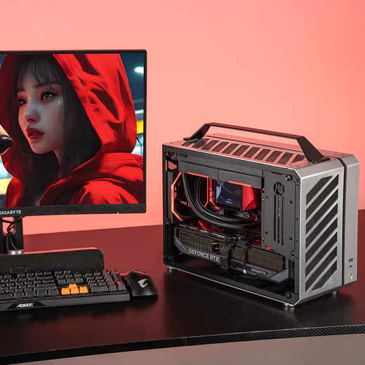 Gigabyte RTX5090D/V2/5080 Mechanical Master C+MAX high-end mini water-cooled game console DIY assembly computer design portable small steel gun desktop machine six 9950X3D/64G/4T/5090DV2