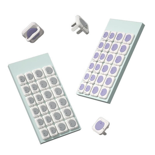 Socket protective cover, child protection against electric shock, baby safety plug, baby switch plug socket protective cover, power switch, white shell (12 pieces)