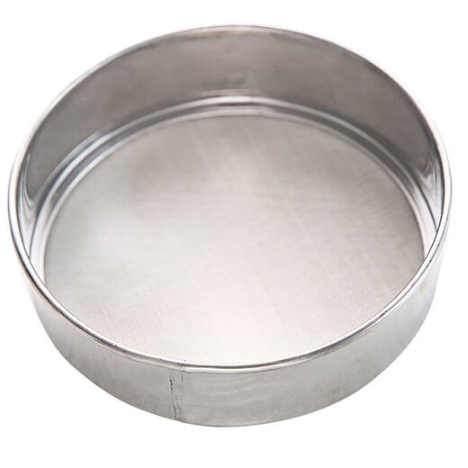 Zisha stainless steel sieve flour filter ultra-fine sieve handheld sieve commercial baking flour leak sieve sieve powder artifact 60 mesh raw material - overall stainless steel 15 cm