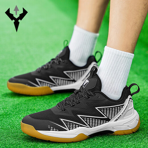 Brand genuine counter badminton shoes for men and women 2025 new lightweight shock-absorbing anti-slip wear-resistant sports shoes ZSZB-09 black 42 Brand genuine counter badminton shoes for men and women 2025 new lightweight shock-absorbing anti-slip wear-resistant sports shoes ZSZB-09 black 42