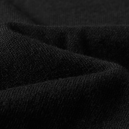 Dialogue (DUIBAI) cashmere + sheep wool solid color curled turtleneck sweater for women 2025 winter new knitted bottoming shirt, quiet black S