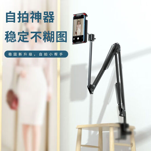 Ye Yu Mobile Phone Lazy Stand Desktop Mobile Phone Stand iPad Tablet Clip Bedside Cantilever Support Stand Live Folding Portable Bedside Lazy Stand-4-6.5 Inch Mobile Phone