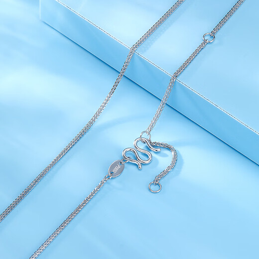 Luxury beads pt950 platinum necklace, fashionable light luxury platinum chain, temperament and high-end, gift jewelry for girlfriend 1.56g-45cm