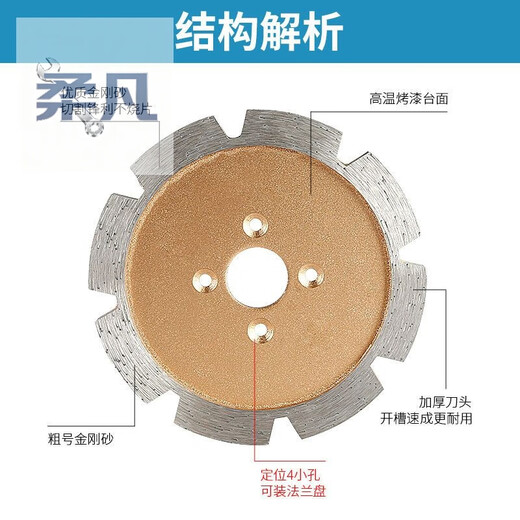 Sanqihu slotted cutting blade diamond thickened saw blade stone concrete ceiling wall cement angle grinder grinding blade diameter 110 thickness 15mm