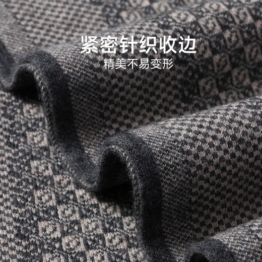 Hengyuanxiang scarf winter men's pure wool warm autumn men's scarf as a birthday gift for boyfriend and dad New Year's gift box
