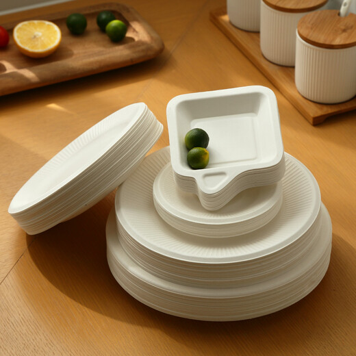 Changyin disposable paper plates wholesale handmade painting plates 50-inch paper plates barbecue paper plates 5 inches (about 13cm)