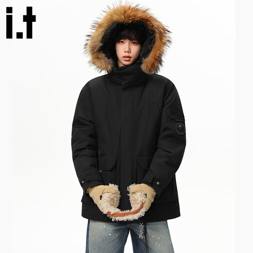 CHOCOOLATE it Mountain Eagle Warm Jacket Men's Winter Outdoor Cold Warm 90 White Duck Down Jacket Black 3XL Recommended 185-210Jin Jin equals 0.5kg