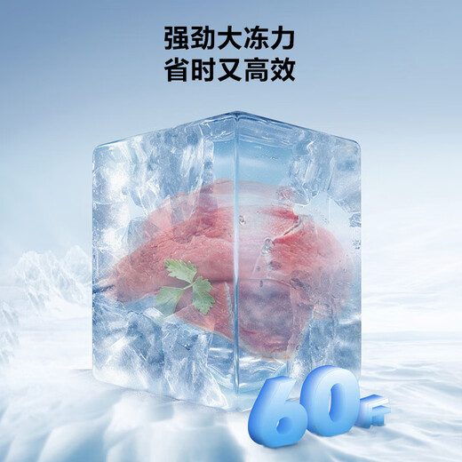 Hisense Glacier Series 418-liter single-temperature household commercial freezer first-class energy efficiency deep-freezing quick-freezing frost-reducing freezing and preservation BD/BC-418ZFKMHX refrigerator
