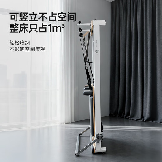 Yilian Pilates Pilates Core Bed Large Equipment Household Aluminum Alloy Yoga Bed Special Price No. 4 Small White Bed Mocha Color Special Price No. 4 Small White Bed with High Legs