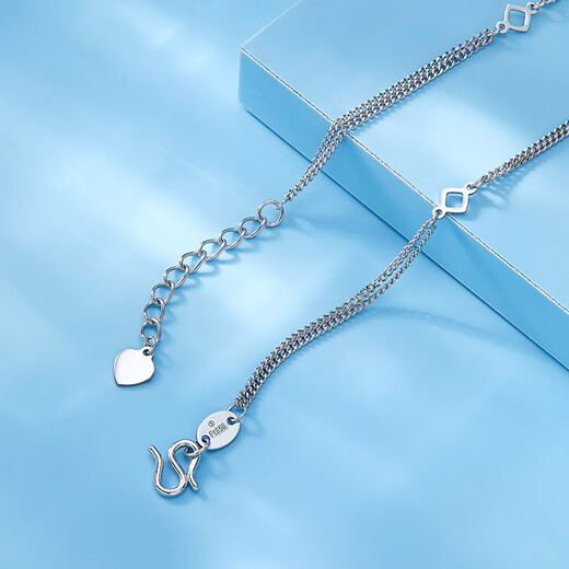 Luxury Pearl PT950 Passepartout Platinum Bracelet Fashionable Light Luxury Gift for Girlfriend 3.51g