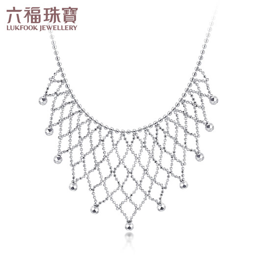 Lukfook Jewelry Platinum Necklace Lace Galaxy Platinum 950 Necklace Choker Clavicle Chain Price Approximately 10.89 grams
