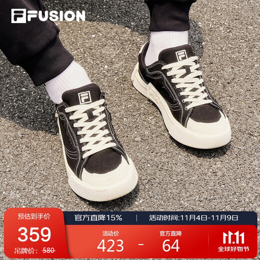 FILAFUSION men's trendy sneakers 2025 fashion canvas shoes street style sneakers