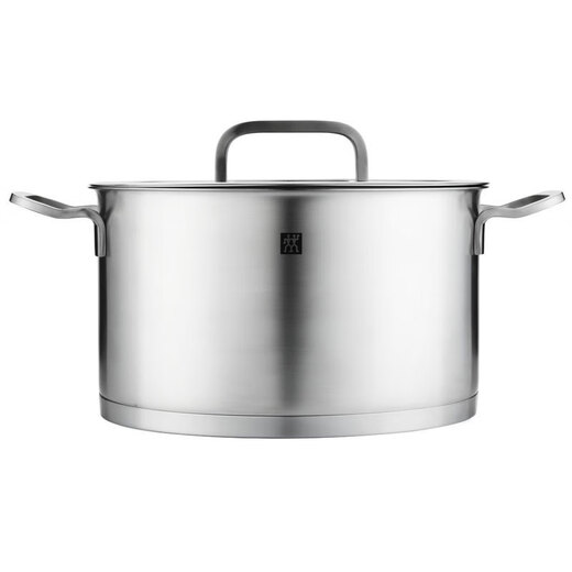 Zwilling German ZW-C128 double-layer thickened stainless steel double-eared deep-burning pot stew pot soup pot steamer wok non-stick pot Zwilling ZW-C131 24cm deep-burning pot